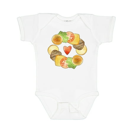 Inktastic I Love Burgers Summer Burger Fixings and Heart Gift Baby Boy or Baby Girl Bodysuit
Inktastic I Love Burgers Summer Burger Fixings and Heart Gift Baby Boy or Baby Girl Bodysuit