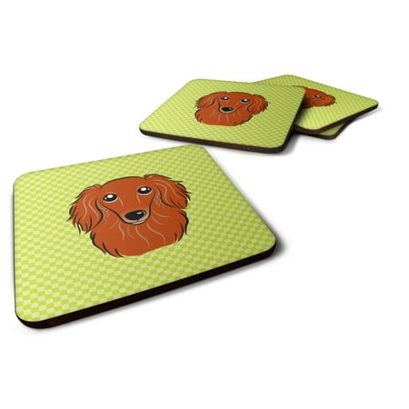 Carolines Treasures BB1276FC Checkerboard Lime Green Longhair Red Dachshund Foam Coaster Set of 4 3 1/2 x 3 1/2
Carolines Treasures BB1276FC Checkerboard Lime Green Longhair Red Dachshund Foam Coaster Set of 4 3 1/2 x 3 1/2