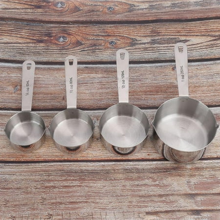 Tebru Baking Measuring Cup Measuring Cup 4Pcs/set Stainless Steel Measuring Cups Spoons Tableware Kitchen Baking Tools
Tebru Baking Measuring Cup Measuring Cup 4Pcs/set Stainless Steel Measuring Cups Spoons Tableware Kitchen Baking Tools