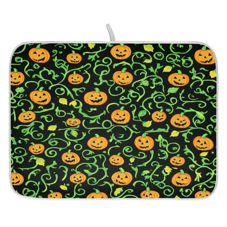 Pumpkin Vine Dish Drying Mat for Kitchen Quick Drying Absorbent Soft Durable 18 x 24
Pumpkin Vine Dish Drying Mat for Kitchen Quick Drying Absorbent Soft Durable 18 x 24