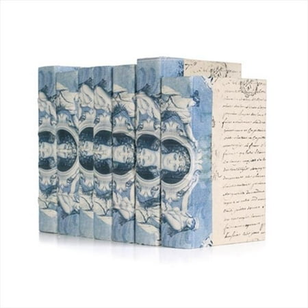Deco Home Linear Foot of Blue European Beaux Arts Goddess Books
