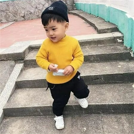 0-8 T Toddler Kids Girls Sweaters Fleece Knitted Pullover Long Sleeve Warm Knit Sweater Undershirt for Little Girls-Yellow 1-2 Years
0-8 T Toddler Kids Girls Sweaters Fleece Knitted Pullover Long Sleeve Warm Knit Sweater Undershirt for Little Girls-Yellow 1-2 Years