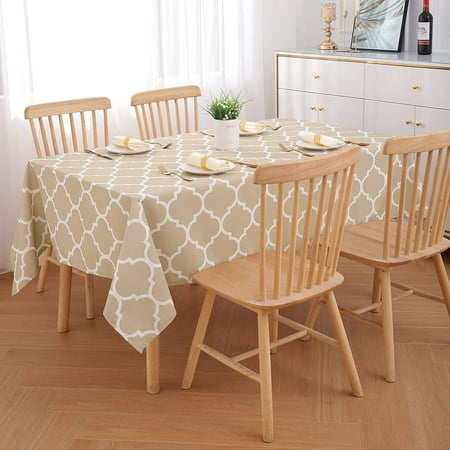 60 Moroccan Polyester Tablecloth for Round Tables Waterproof Stain Resistant Washable Dining Table Protector for Holiday Party Indoor and Outdoor Light Grey and White
60 Moroccan Polyester Tablecloth for Round Tables Waterproof Stain Resistant Washable Dining Table Protector for Holiday Party Indoor and Outdoor Light Grey and White