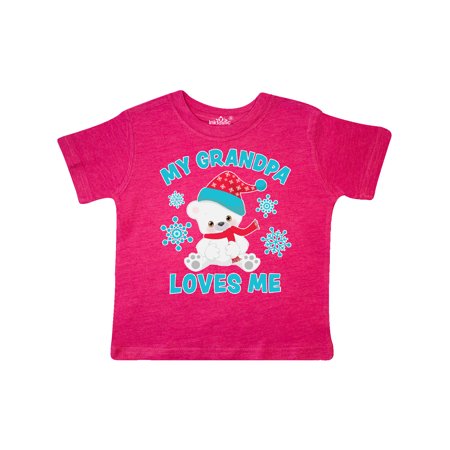Inktastic Polar Bear My Grandpa Loves Me in Santa Hat with Snowflakes Gift Toddler Boy or Toddler Girl T-Shirt
Inktastic Polar Bear My Grandpa Loves Me in Santa Hat with Snowflakes Gift Toddler Boy or Toddler Girl T-Shirt