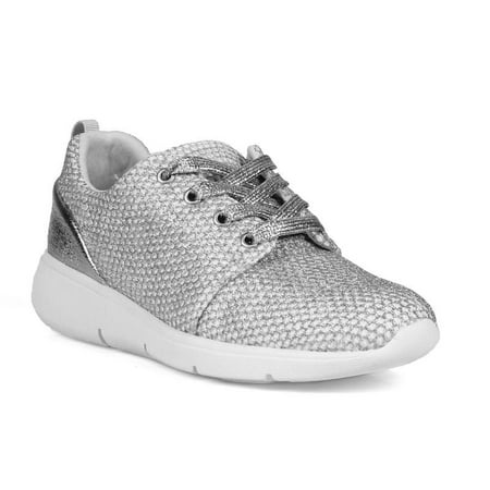 Fahrenheit Women s Dora Low-Top Metallic Mesh Street Sneaker