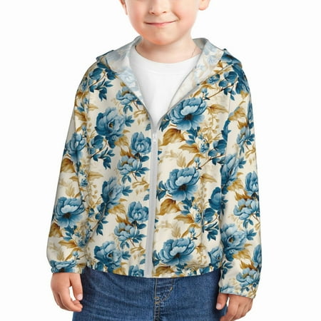 Goofa Vintage Blue Flowers Printed Kids Zip-Up Hoodie Girls Boys UPF50+ Sun Protection Jacket Hooded Cooling Shirt-4 Years
Goofa Vintage Blue Flowers Printed Kids Zip-Up Hoodie Girls Boys UPF50+ Sun Protection Jacket Hooded Cooling Shirt-4 Years