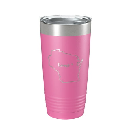 Wisconsin Tumbler Home State Travel Mug Insulated Laser Engraved Map Coffee Cup 20 oz Pink
Wisconsin Tumbler Home State Travel Mug Insulated Laser Engraved Map Coffee Cup 20 oz Pink