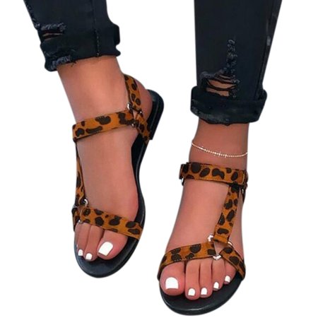 Women Flat Sandals Open Toe Breathable Anti-slip Casual for Summer Beach Outdoor New