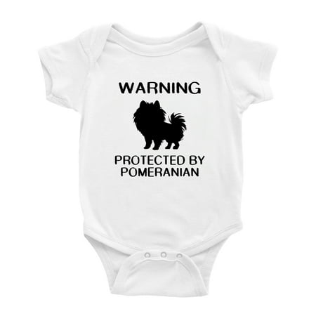 Warning: Protected by A Pomeranian Dog Funny Baby Rompers Bodysuit (White 6-12 Months)
Warning: Protected by A Pomeranian Dog Funny Baby Rompers Bodysuit (White 6-12 Months)