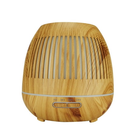 Discount.Home Humidifier WiFi Remote Control Aroma Diffuser 400ml Wooden Texture Humidifier US Plug Light Wooden Texture