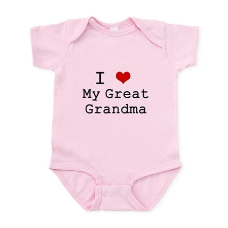 CafePress - I Heart My Great Grandma Infant Bodysuit - Baby Light Bodysuit Size Newborn - 24 Months
CafePress - I Heart My Great Grandma Infant Bodysuit - Baby Light Bodysuit Size Newborn - 24 Months