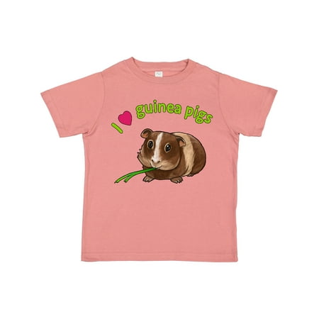 Inktastic I Love Guinea Pigs Gift Toddler Boy or Toddler Girl T-Shirt