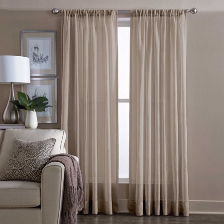 WAMSUTTA(R) SHEER 84-INCH WINDOW CURTAIN PANEL IN LINEN