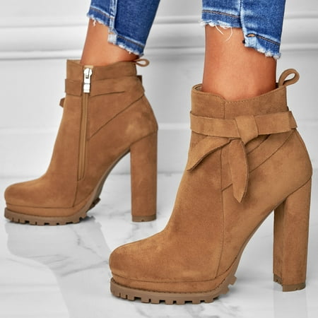 Zedker Ankle Boots For Women Botas Para Mujer Women Shoes Super High Heel Casual Fashion Bowknot Solid Color Pointed Side Zip Ankle Boots Walking Boot
Zedker Ankle Boots For Women Botas Para Mujer Women Shoes Super High Heel Casual Fashion Bowknot Solid Color Pointed Side Zip Ankle Boots Walking Boot