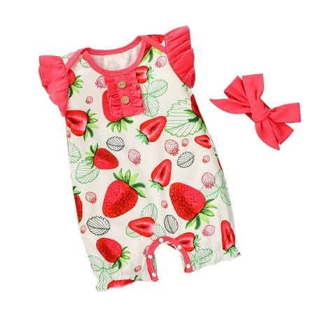Little Girl Onesies Fruit Printed Romper Ruffle Girls Baby Sets Jumpsuit Girls Romper Jumpsuit Toddler Summer Cool Play Daily Wear
Little Girl Onesies Fruit Printed Romper Ruffle Girls Baby Sets Jumpsuit Girls Romper Jumpsuit Toddler Summer Cool Play Daily Wear