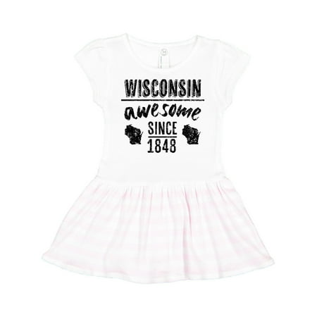 Inktastic Wisconsin Awesome Since 1848 Gift Toddler Girl Dress 
Inktastic Wisconsin Awesome Since 1848 Gift Toddler Girl Dress