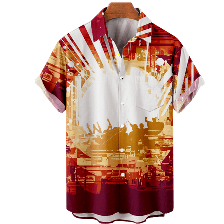 MLFU Mens Musical Graphic Hawaiian Shirts with Chest Pocket Breathable Tops Regular & Big Man Sizes
MLFU Mens Musical Graphic Hawaiian Shirts with Chest Pocket Breathable Tops Regular & Big Man Sizes