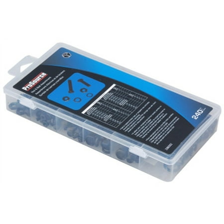 1unitKJCA-5757 ProSource 61466 Metric Nut And Bolt Assortment Black 240 Piece