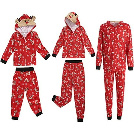 Xmas Family Matching Pajamas Set Costume Snowflake Elk Hooded Zipper Closure Long-sleeved Tops+Pants
Xmas Family Matching Pajamas Set Costume Snowflake Elk Hooded Zipper Closure Long-sleeved Tops+Pants