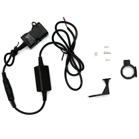 Motorcycle USB Adapter Waterproof Dual USB Charger Power Socket for Tablet GPS Camera Digital Cameras Smartphone (Black)
Motorcycle USB Adapter Waterproof Dual USB Charger Power Socket for Tablet GPS Camera Digital Cameras Smartphone (Black)