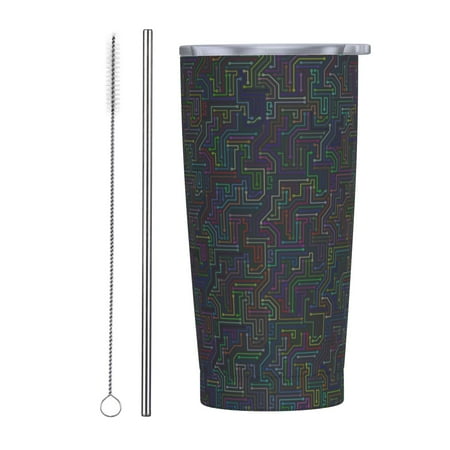 Black Line Texture Insulated Stainless Steel Mug Splash-Proof Push-Pull Lid Car Straw Cup - 20 oz
Black Line Texture Insulated Stainless Steel Mug Splash-Proof Push-Pull Lid Car Straw Cup - 20 oz