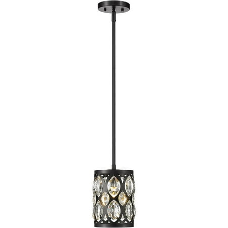 Matte Black Tone Finish Mini Pendants 6 Wide Matte Black and Clear Crystal Shade Steel Material Medium 1 Light Fixture
Matte Black Tone Finish Mini Pendants 6 Wide Matte Black and Clear Crystal Shade Steel Material Medium 1 Light Fixture