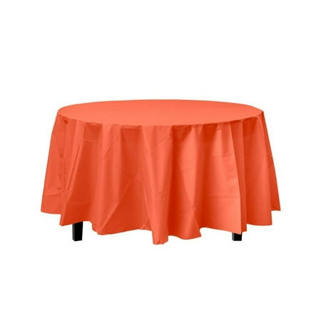 Orange Decorations | Round Orange Table Cloth | Round Plastic Table Cover - Orange - 84in. - 1 Piece (fdp91016)
Orange Decorations | Round Orange Table Cloth | Round Plastic Table Cover - Orange - 84in. - 1 Piece (fdp91016)