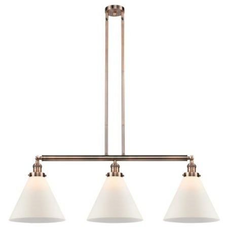 Innovations Lighting 213 X-Large Cone Cone 3 Light 44 Wide Commercial Linear Chandelier -
Innovations Lighting 213 X-Large Cone Cone 3 Light 44 Wide Commercial Linear Chandelier -