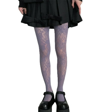 LHMSGG Nightclub Stockings Slimming Embroidery Chic Thin Anti-slip Stockings