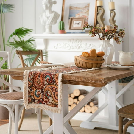 Fall Table Runner Burlap Table Runner Rustic Table Runner with Tassel Boho Table Runner Table Runners - 48 x 12 in
Fall Table Runner Burlap Table Runner Rustic Table Runner with Tassel Boho Table Runner Table Runners - 48 x 12 in
