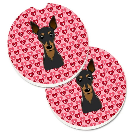 Carolines Treasures BB5310CARC Min Pin Set of 2 Cup Holder Car Coasters Large multicolor
Carolines Treasures BB5310CARC Min Pin Set of 2 Cup Holder Car Coasters Large multicolor