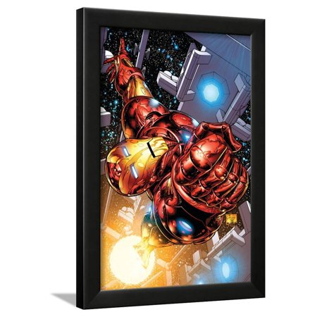 The Invincible Iron Man No.1 Cover: Iron Man Framed Poster Wall Art By Joe Quesada