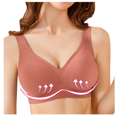 Jiyugala Lingerie For Women Women s Unrimmed Back Adjustable Wide-Shoulder Sports Plus Size Underwear Bra
Jiyugala Lingerie For Women Women s Unrimmed Back Adjustable Wide-Shoulder Sports Plus Size Underwear Bra