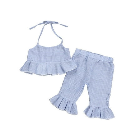 Meihuid Little Girls Sling Halter Crop Tops Ruffle Hem Shorts Pants Summer Tracksuit
Meihuid Little Girls Sling Halter Crop Tops Ruffle Hem Shorts Pants Summer Tracksuit