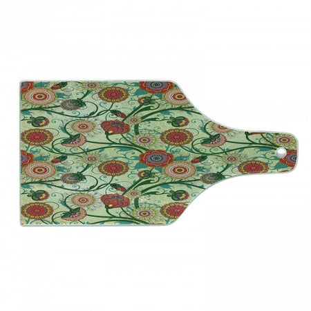 Floral Cutting Board Oriental Inspirations Vintage Flower Arrangement Colorful Pattern Nature Inspiration Tempered Glass Cutting and Serving Board Wine Bottle Shape Multicolor by Ambesonne
Floral Cutting Board Oriental Inspirations Vintage Flower Arrangement Colorful Pattern Nature Inspiration Tempered Glass Cutting and Serving Board Wine Bottle Shape Multicolor by Ambesonne