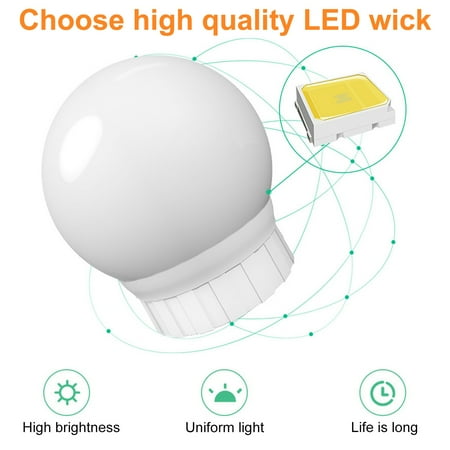 VERMON Makeup Mirror Lamps 1 Set Dimmable Easy to Install Useful Infrared Induction Lamps Mirror LED Vanity Light Bulbs
VERMON Makeup Mirror Lamps 1 Set Dimmable Easy to Install Useful Infrared Induction Lamps Mirror LED Vanity Light Bulbs