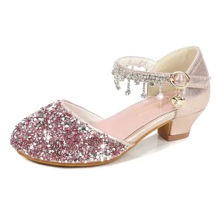 Sweet Children Princess Shoes Sequins Fashion Rhinestone Kids Causal High-heels Spring Summer Girls Wedding Party Dress Sandals
Sweet Children Princess Shoes Sequins Fashion Rhinestone Kids Causal High-heels Spring Summer Girls Wedding Party Dress Sandals
