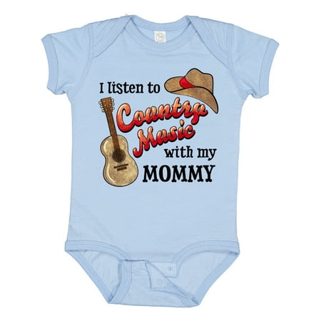 Inktastic I Listen to Country Music with My Mommy with Guitar and Hat Gift Baby Boy or Baby Girl Bodysuit
Inktastic I Listen to Country Music with My Mommy with Guitar and Hat Gift Baby Boy or Baby Girl Bodysuit