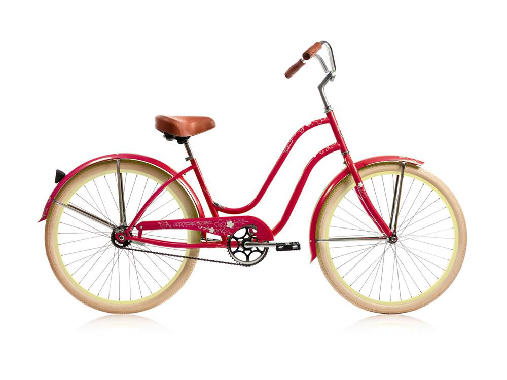 beach cruiser red