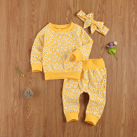 Binpure 3Pcs Baby s Flower Printed Suit Long Sleeve Pullover Sweater Top with Long Pants and Printed Hairband
Binpure 3Pcs Baby s Flower Printed Suit Long Sleeve Pullover Sweater Top with Long Pants and Printed Hairband