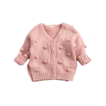 Yinyinxull Baby Girls Autumn Winter Sweaters Knitted Wool Ball Embellished Loose Jacket Cardigan Pink 12-18 Months
Yinyinxull Baby Girls Autumn Winter Sweaters Knitted Wool Ball Embellished Loose Jacket Cardigan Pink 12-18 Months