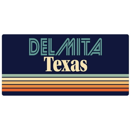 Delmita Texas 5 x 2.5-Inch Fridge Magnet Retro Design