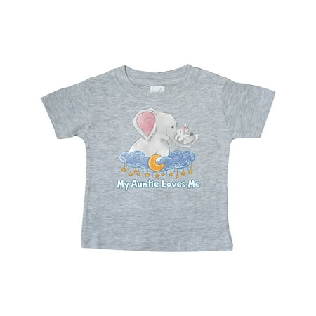 Inktastic My Auntie Loves Me Cute Elephants Clouds Moon and Stars Gift Baby Boy or Baby Girl T-Shirt
Inktastic My Auntie Loves Me Cute Elephants Clouds Moon and Stars Gift Baby Boy or Baby Girl T-Shirt