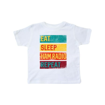 Inktastic Eat Sleep Ham Radio Repeat Gift Toddler Boy or Toddler Girl T-Shirt