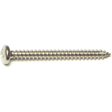 #6 x 1-1/2 18-8 Stainless Steel Phillips Pan Head Sheet Metal Screws SMSPSS-286
#6 x 1-1/2 18-8 Stainless Steel Phillips Pan Head Sheet Metal Screws SMSPSS-286