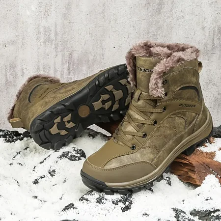 Men‘s Snow Boots Leather Wear-resistant Warm Fleece Comfortable Anti-skid Hiking Boots Winter
Men‘s Snow Boots Leather Wear-resistant Warm Fleece Comfortable Anti-skid Hiking Boots Winter