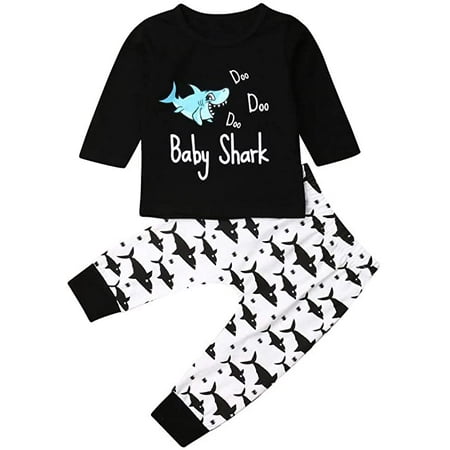Infant Baby Boy Shark Print Long Sleeve T-Shirt Top + Leggings Pants 2PCs Cartoon Outfits Set
Infant Baby Boy Shark Print Long Sleeve T-Shirt Top + Leggings Pants 2PCs Cartoon Outfits Set