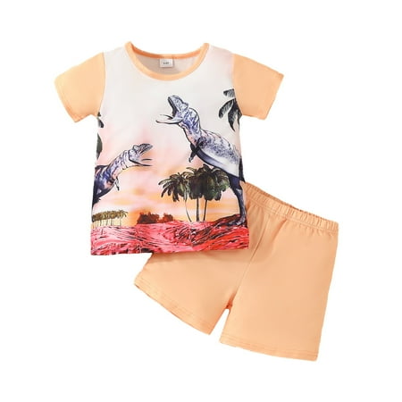 TAIAOJING Toddler Baby Girl Birthday Outfit Boys Suit Dinosaur Print Short Sleeved T Shirt Top Solid Color Shorts Casual Wear Two Piece Suit Clothes Set 3-4 Years
TAIAOJING Toddler Baby Girl Birthday Outfit Boys Suit Dinosaur Print Short Sleeved T Shirt Top Solid Color Shorts Casual Wear Two Piece Suit Clothes Set 3-4 Years