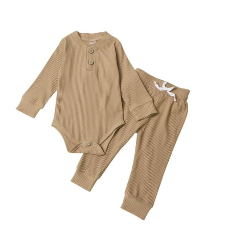 UACY Toddler Clothes For Girls Boys Spring Autumn Long Sleeve Comfortable Solid Color Stripe Knit Top Crawl Pant Suit For 0 To 4 Years
UACY Toddler Clothes For Girls Boys Spring Autumn Long Sleeve Comfortable Solid Color Stripe Knit Top Crawl Pant Suit For 0 To 4 Years