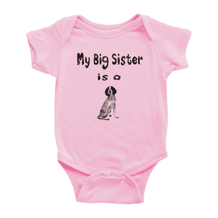 My Big Sister Is A Bluetick Coonhound Dog Cute Baby Clothing Bodysuits Boy Girl Unisex
My Big Sister Is A Bluetick Coonhound Dog Cute Baby Clothing Bodysuits Boy Girl Unisex